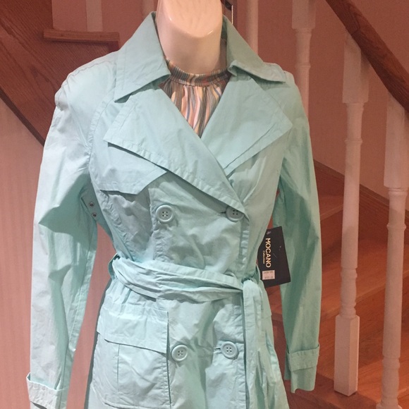 🎉3XHost Pick🎉White or baby blue summer trench jacket - Picture 5 of 5
